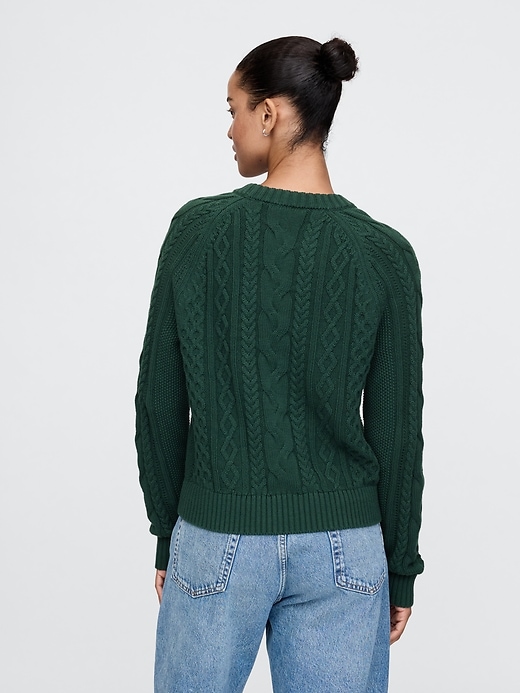 Image number 2 showing, Classic Cable-Knit Sweater