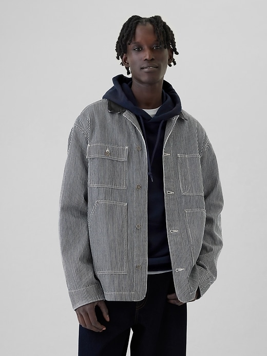 Image number 1 showing, Railroad Denim Chore Jacket