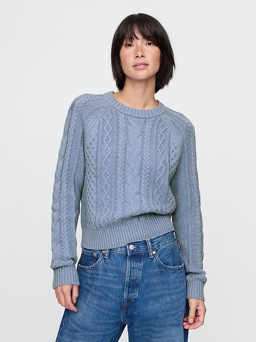 Image number 6 showing, Classic Cable-Knit Sweater