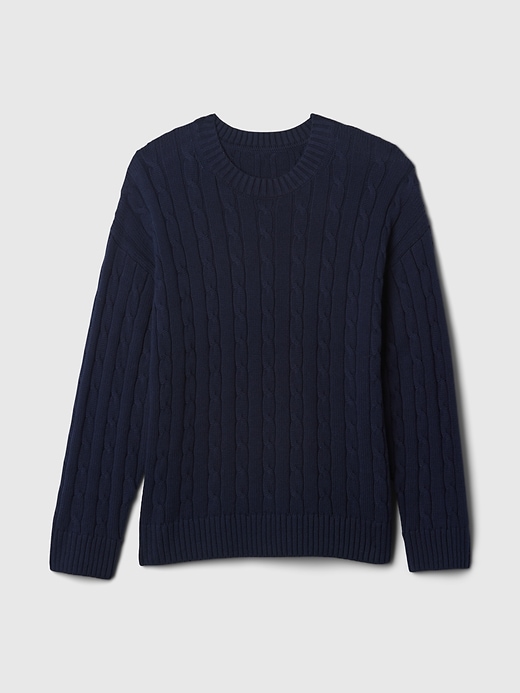 Image number 5 showing, Oversized Cable-Knit Sweater