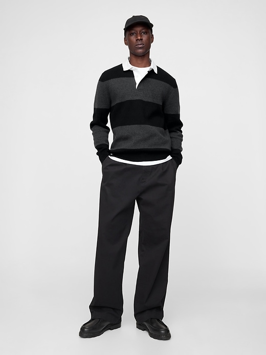 Image number 3 showing, CashSoft Rugby Polo Sweater