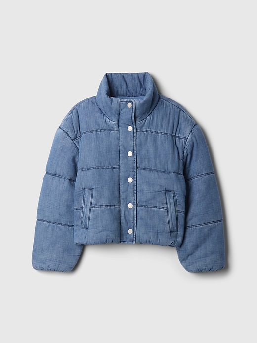 L'image numéro 5 présente Veste rembourrée en denim pour Enfant