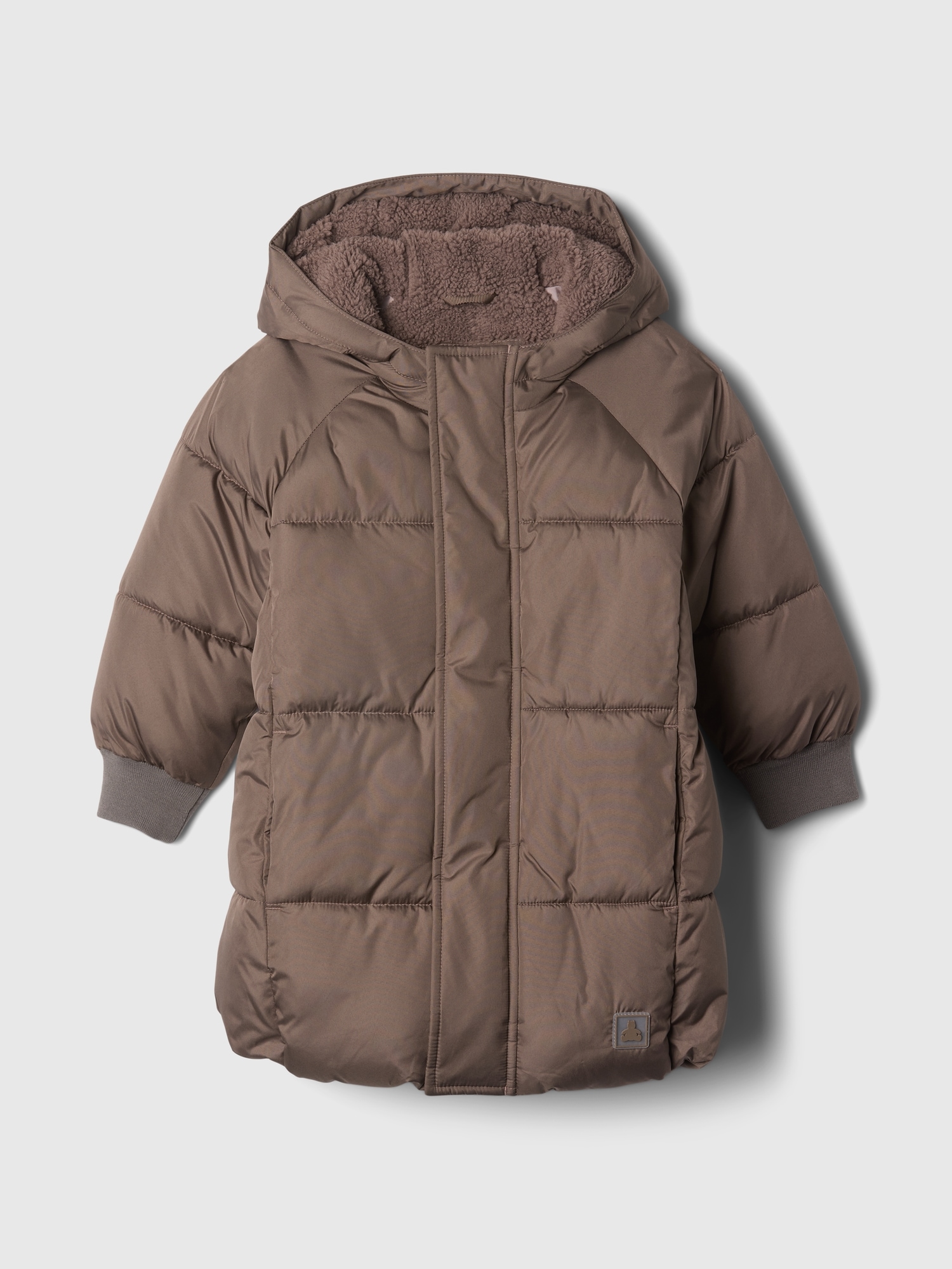 Toddler Girls Heavyweight Primaloft Quilted Parka by Gap Brown Size 3 YRS