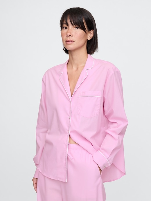 Image number 1 showing, Poplin PJ Shirt