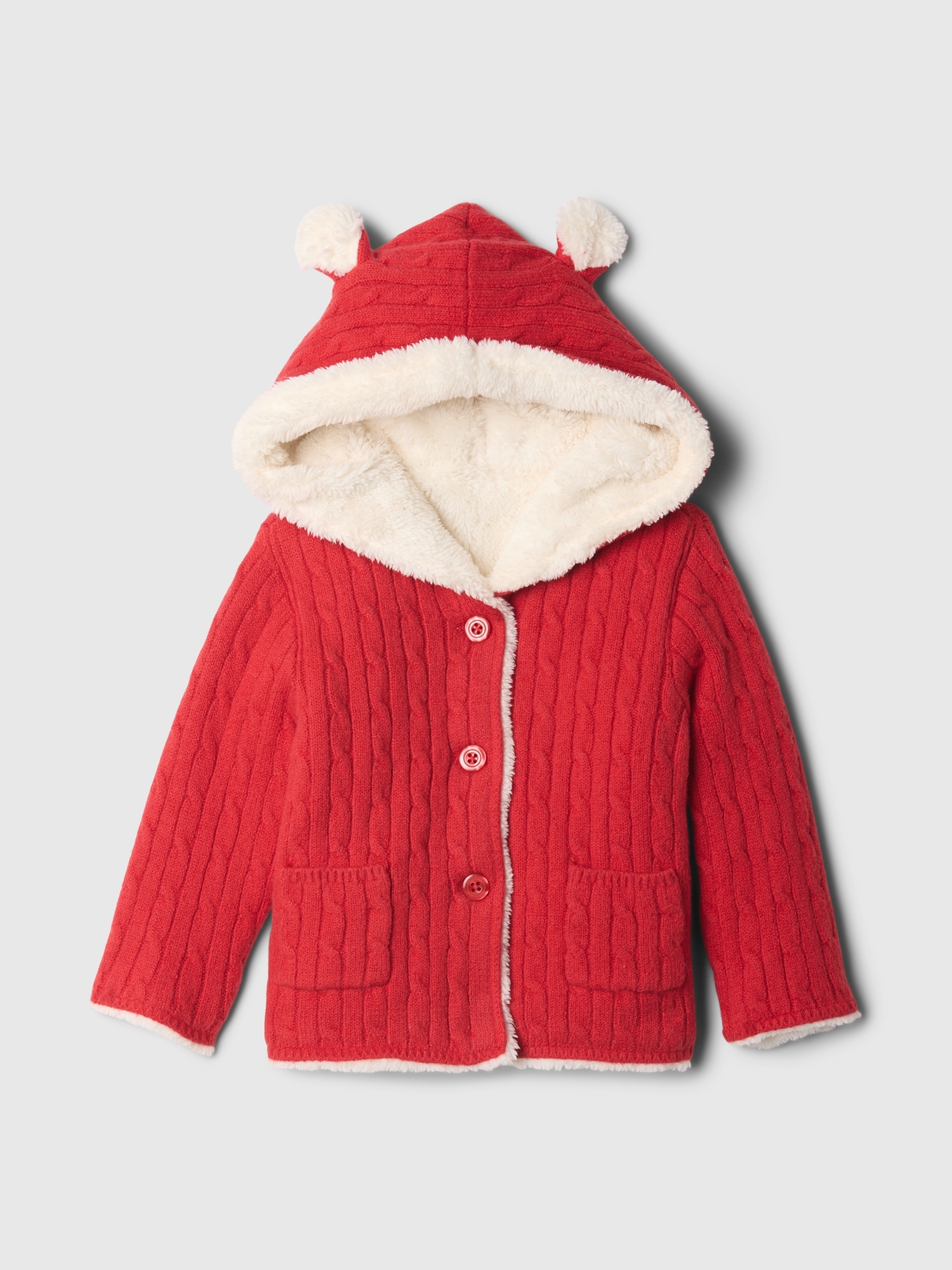 Gap red cardigan hotsell