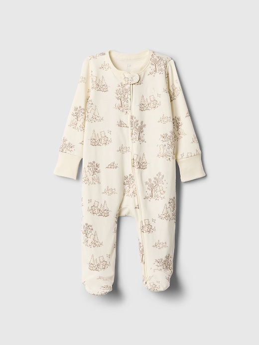 Image number 2 showing, Baby First Favorites Supima® Footed One-Piece