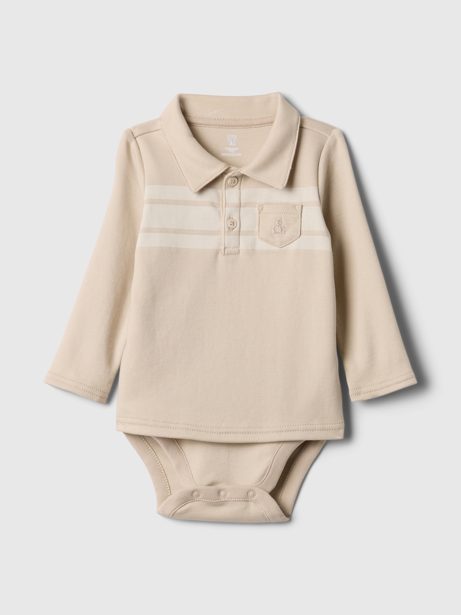 Baby Supima® Polo Bodysuit