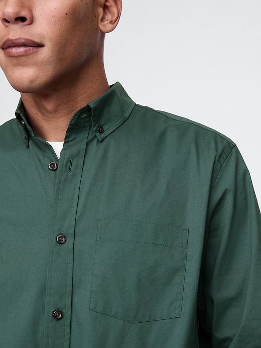 Image number 4 showing, All-Day Poplin Shirt in Standard Fit