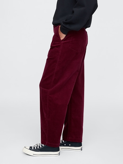 Image number 10 showing, High Rise Corduroy Tapered Ankle Trousers