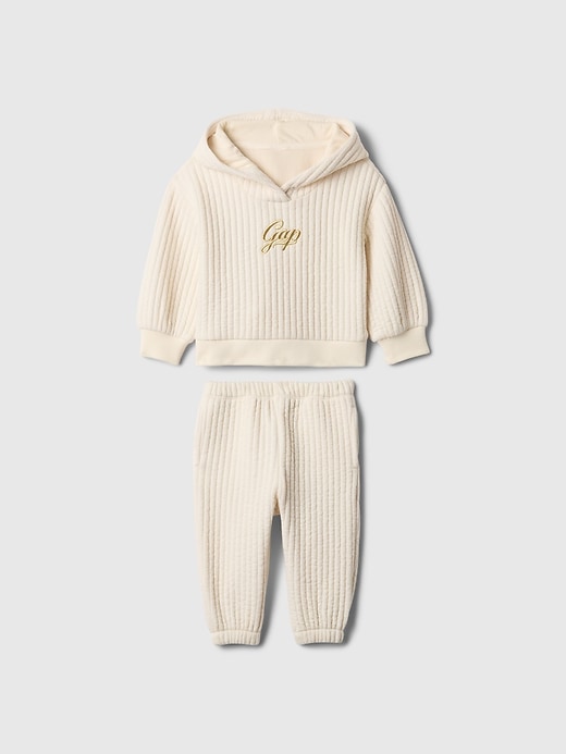 Image number 1 showing, babyGap Wide Rib Logo Outfit Set