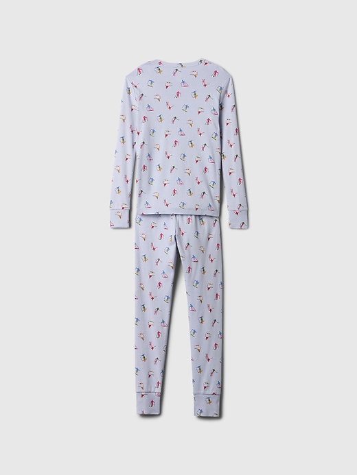 Image number 2 showing, Kids Organic Brushed Cotton PJ Set