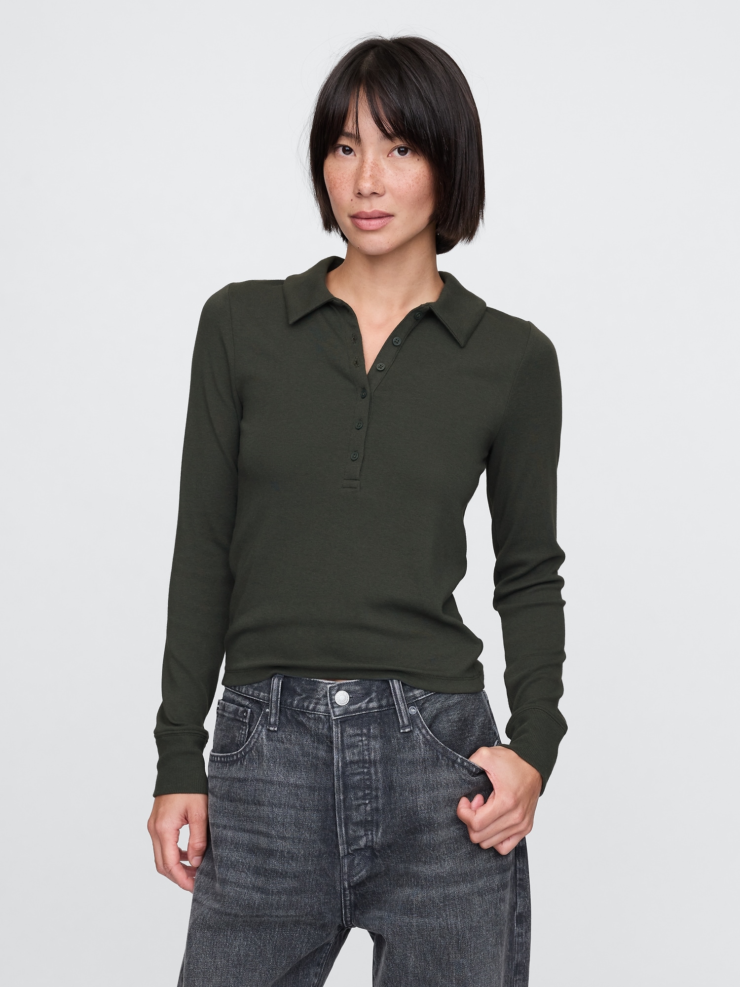 Modern Cropped Polo Shirt