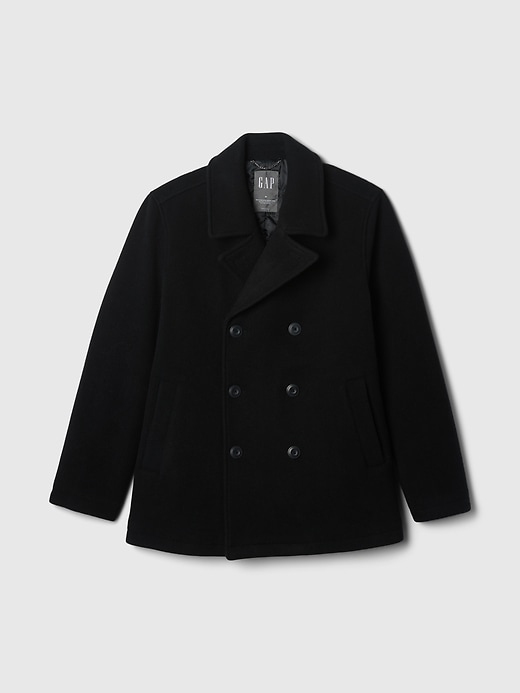 Image number 5 showing, Wool-Blend Peacoat