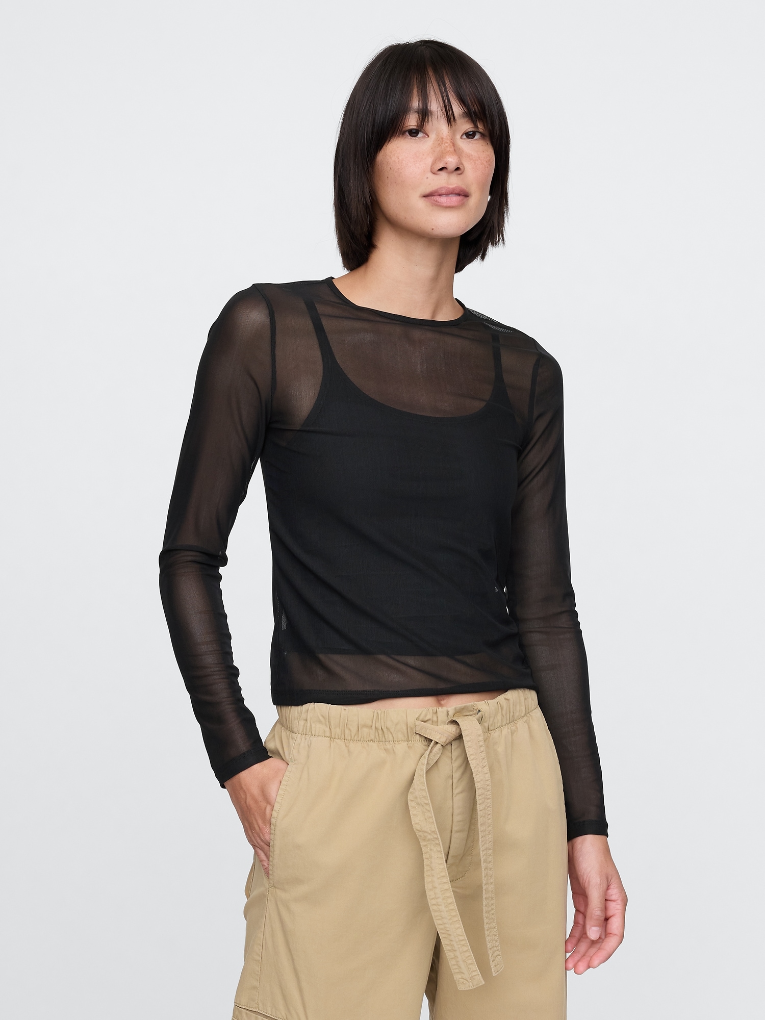 Sheer Mesh Shirt