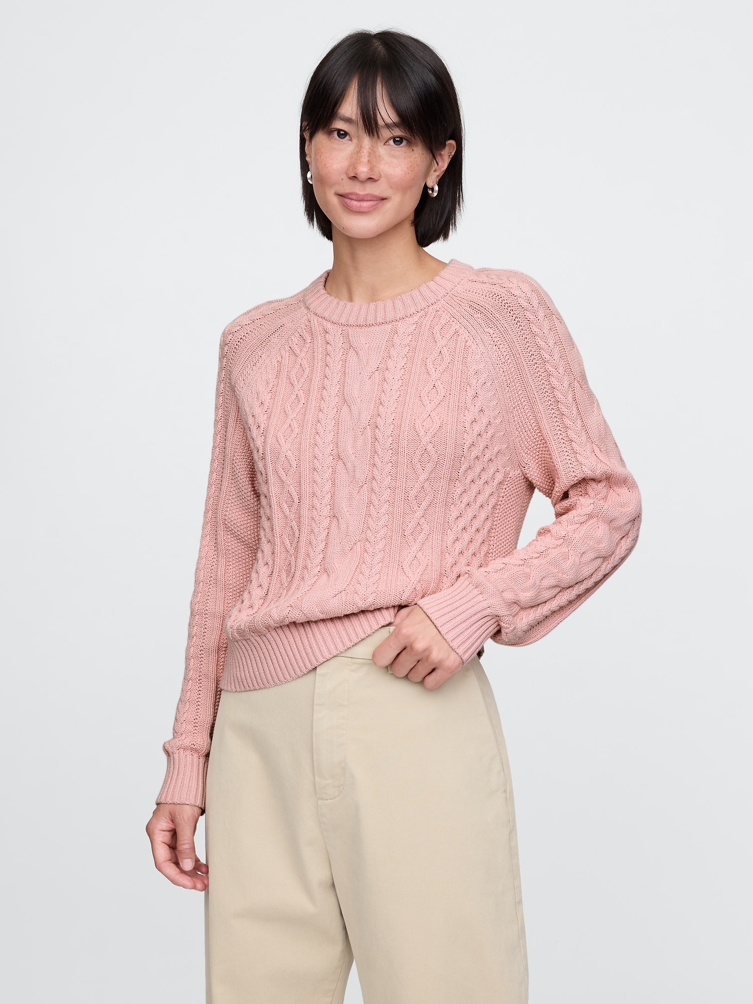 Classic Cable-Knit Sweater