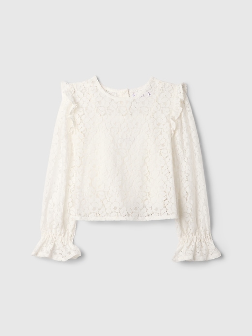 Image number 5 showing, Kids Ruffle Lace Top