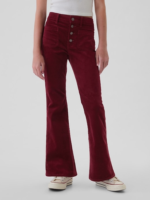 Image number 2 showing, Kids High Rise Corduroy '70s Flare Pants