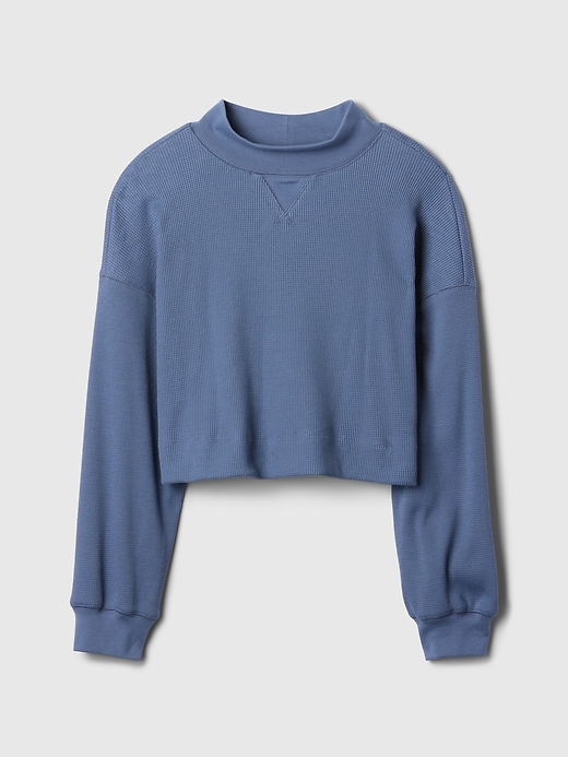 Image number 5 showing, Kids Waffle-Knit Mockneck Top