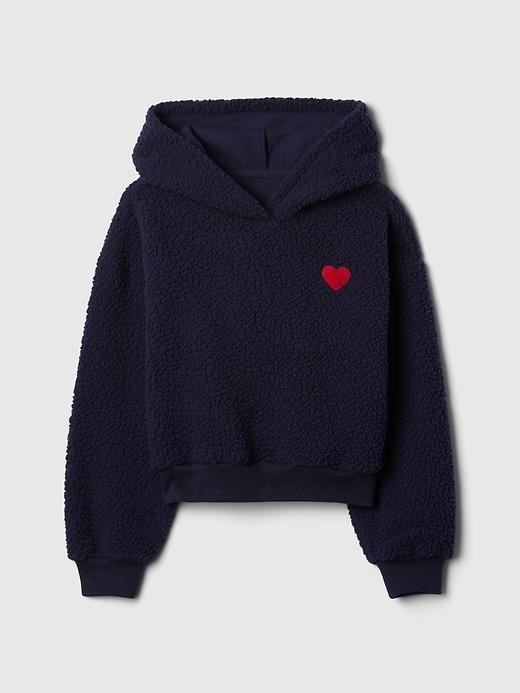 Image number 5 showing, Kids Sherpa Cropped Hoodie