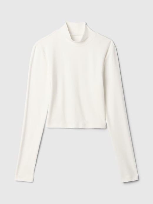 Image number 8 showing, Modern Cropped Mockneck Shirt