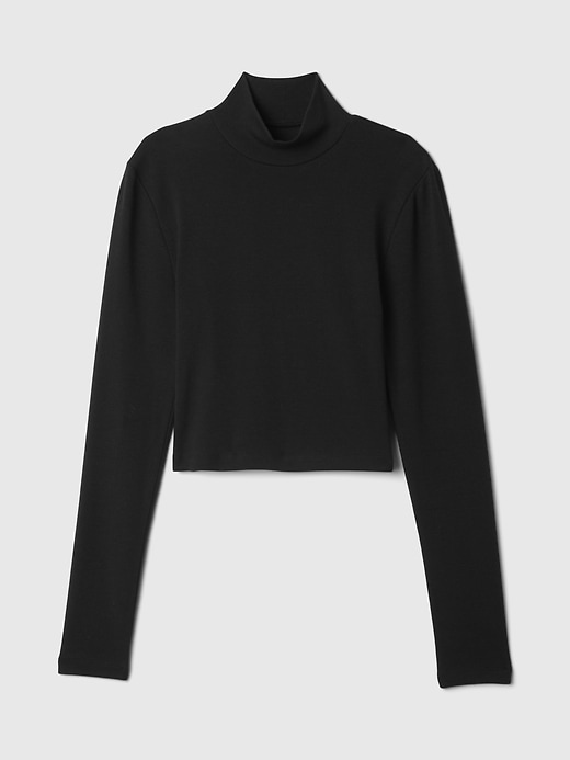 Image number 4 showing, Modern Cropped Mockneck Shirt