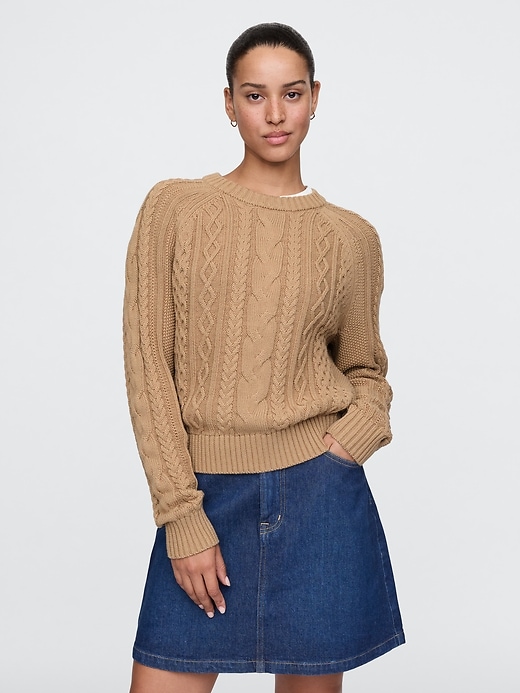 Image number 6 showing, Classic Cable-Knit Sweater