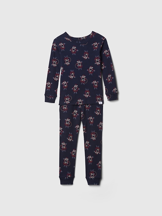 L'image numéro 2 présente Pyjama à motif des Fêtes en coton biologique babyGap