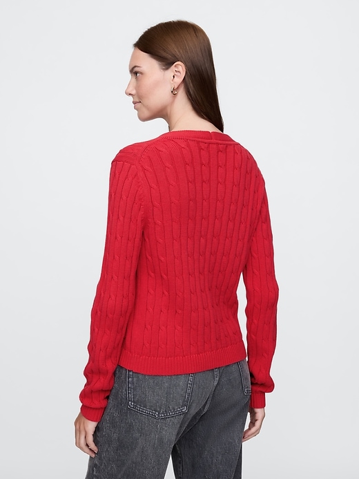 Image number 2 showing, Cable-Knit Cardigan