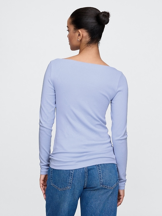 Image number 2 showing, Modern Boatneck T-Shirt