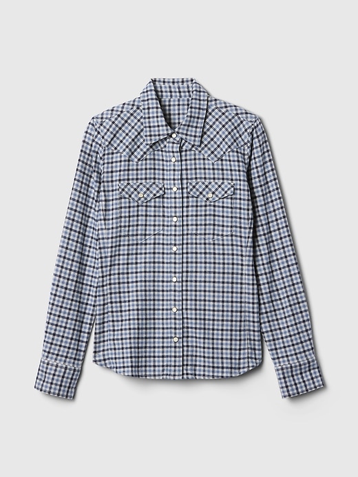 L'image numéro 5 présente Chemise western en flanelle