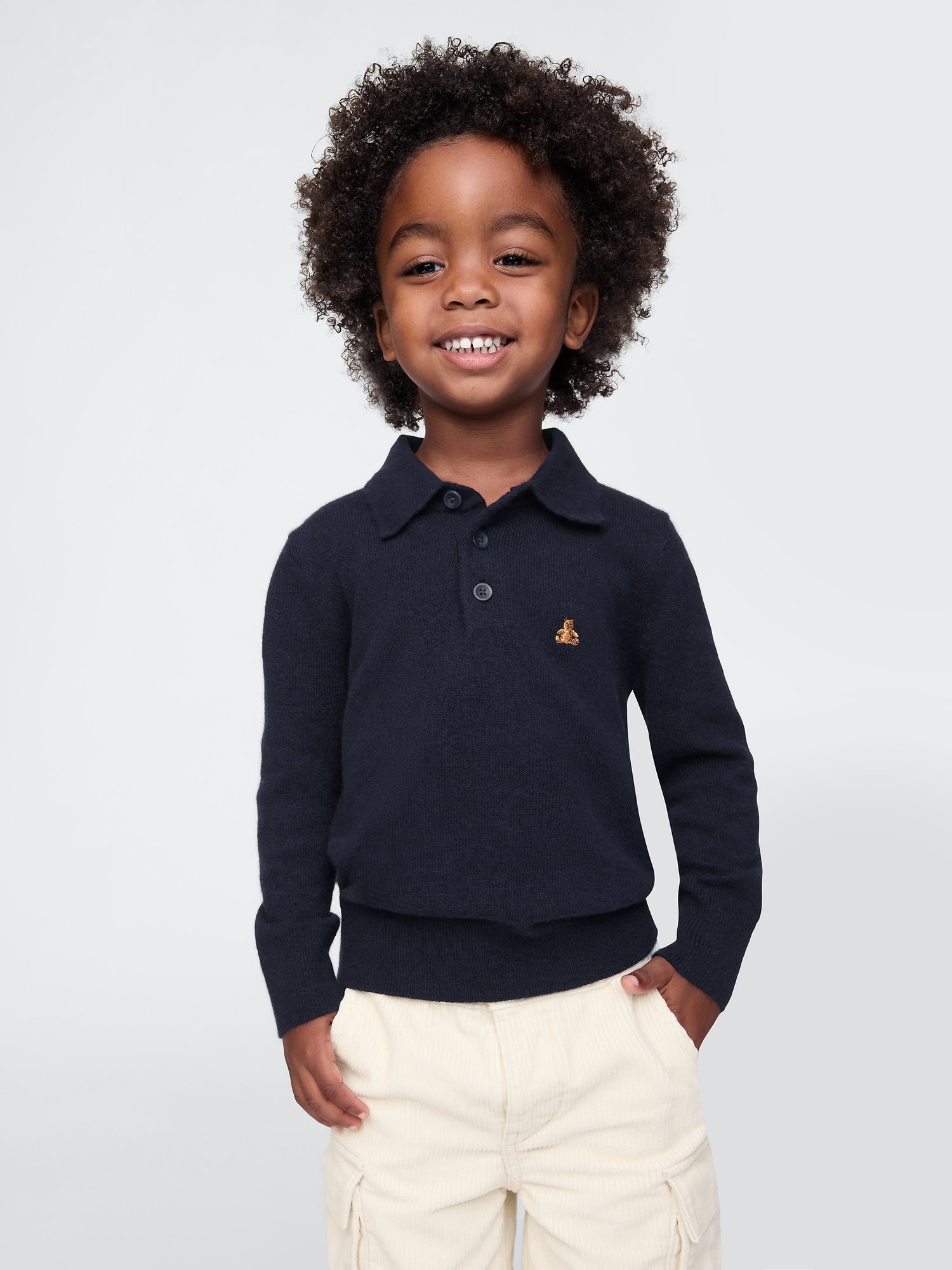 Polo Effet cachemire babyGap - Bleu