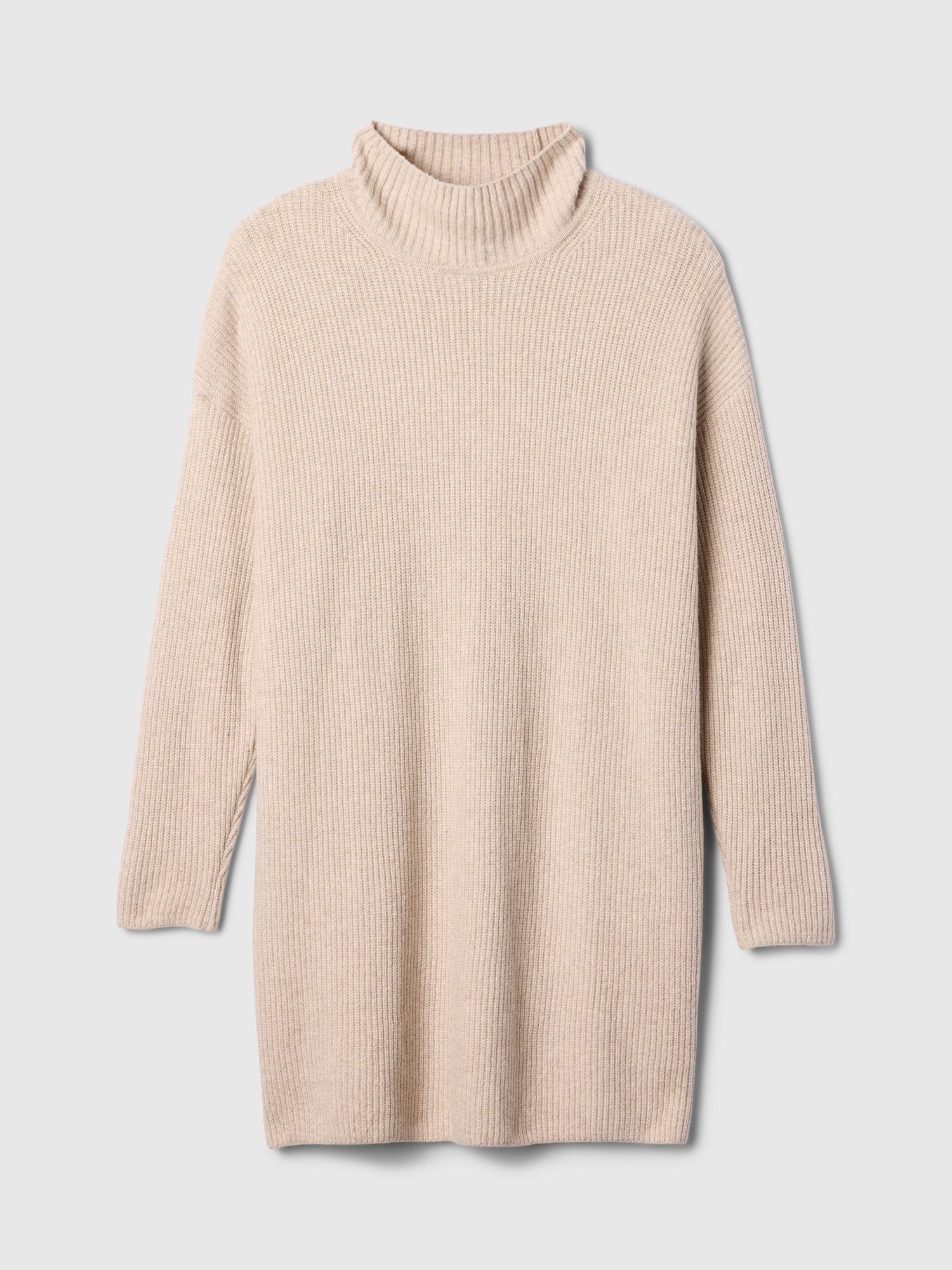 Beige turtleneck sweater dress hotsell