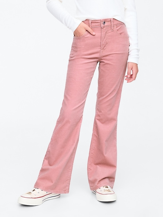 Image number 2 showing, Kids High Rise Velvet &#39;70s Flare Jeans