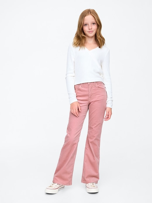 Image number 1 showing, Kids High Rise Velvet &#39;70s Flare Jeans