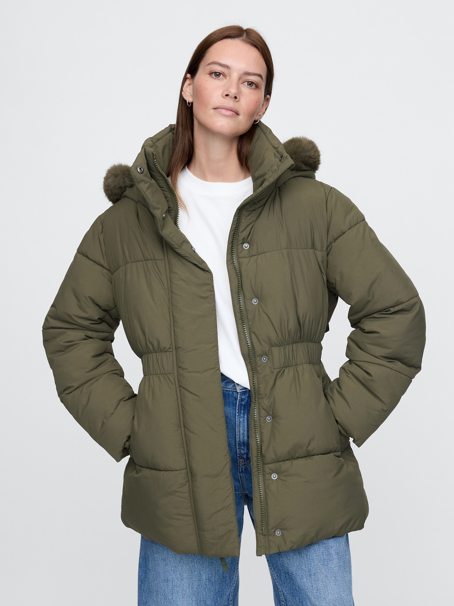 Gap down jacket women's best sale