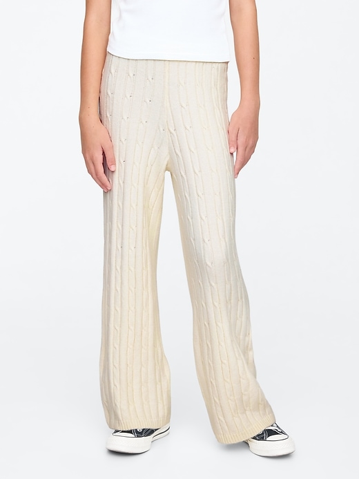 Image number 3 showing, Kids CashSoft Cable-Knit Sweater Pants