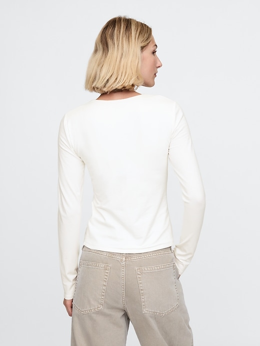 Image number 2 showing, CloseKnit Jersey Square-Neck Top