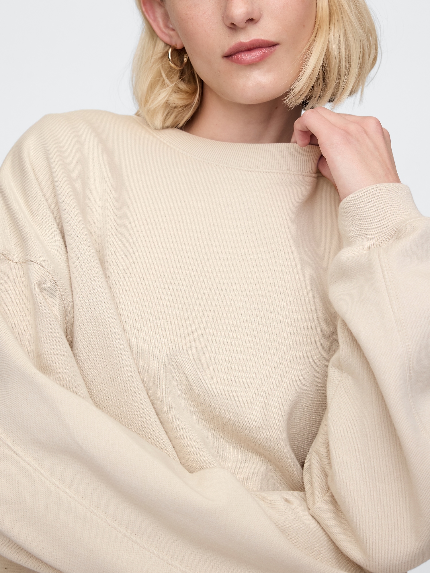 French Terry Wedge-Seam Sweatshirt