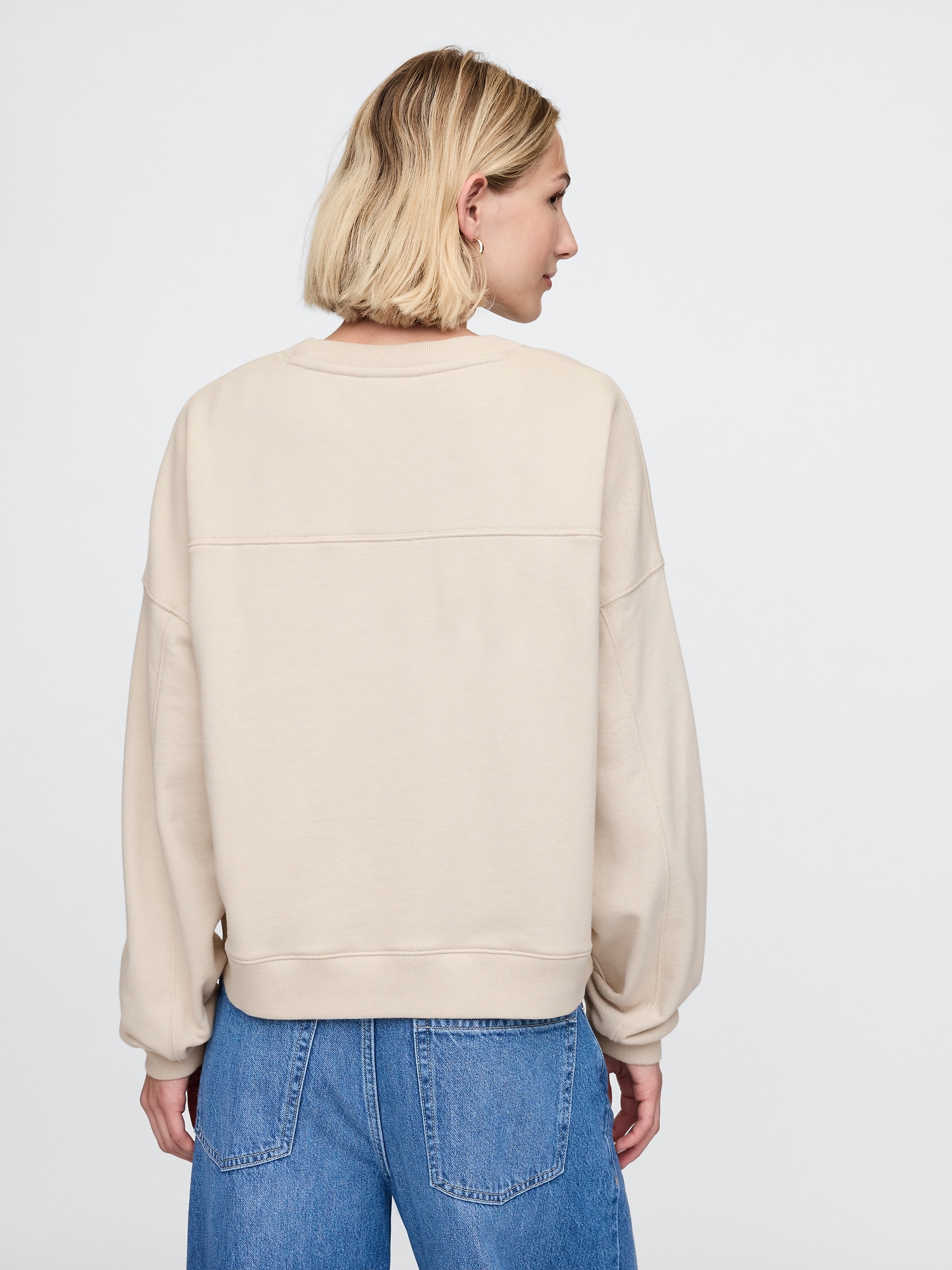 French Terry Wedge-Seam Sweatshirt