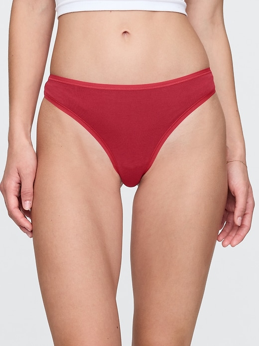 Image number 4 showing, Organic Stretch Cotton Thong