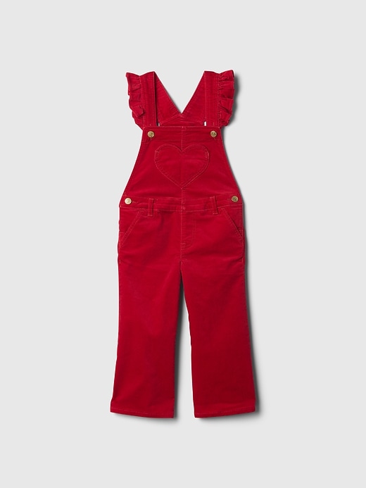 Image number 1 showing, babyGap Velvet Heart Overalls