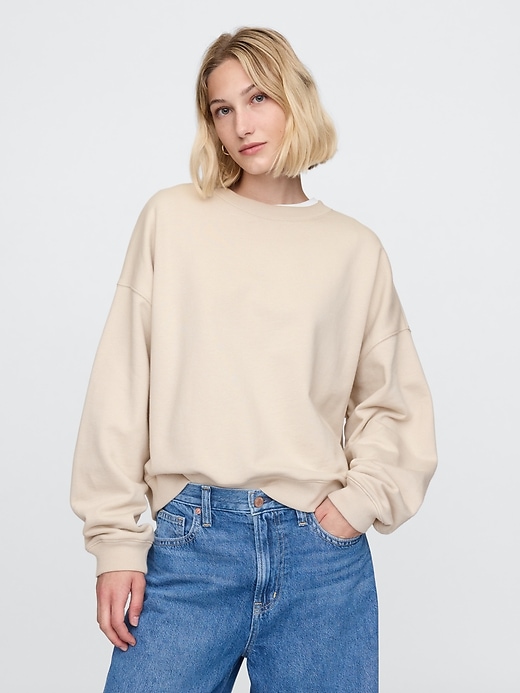 Image number 1 showing, French Terry Wedge-Seam Sweatshirt