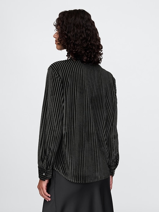 Image number 2 showing, Velvet Relaxed Shirt