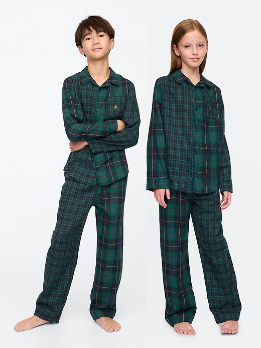 Image number 1 showing, Kids Recycled Flannel PJ set