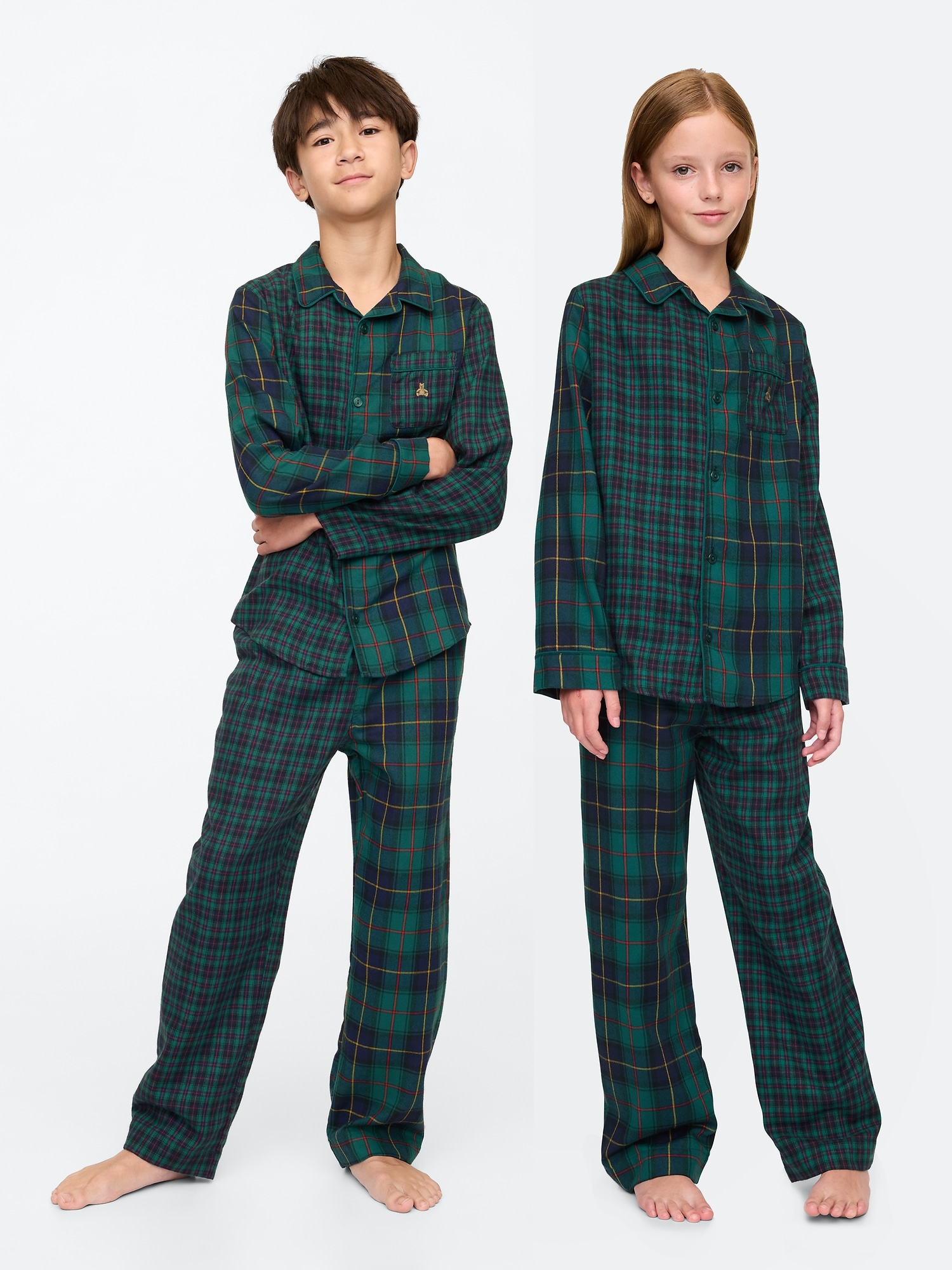 Kids Recycled Flannel PJ set