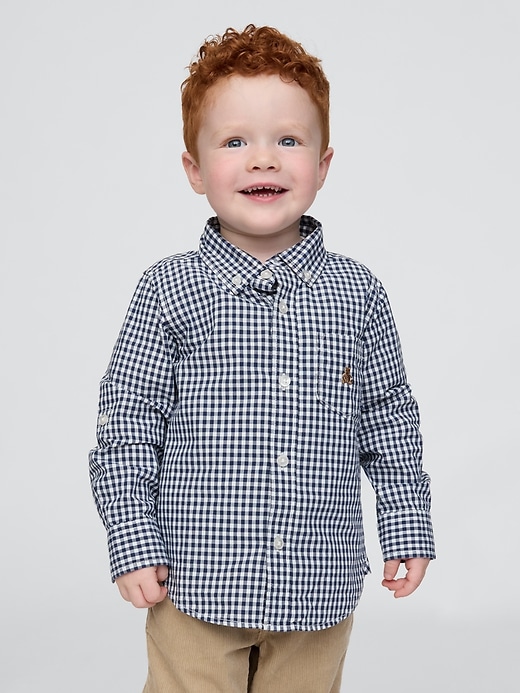 Image number 1 showing, babyGap Poplin Shirt