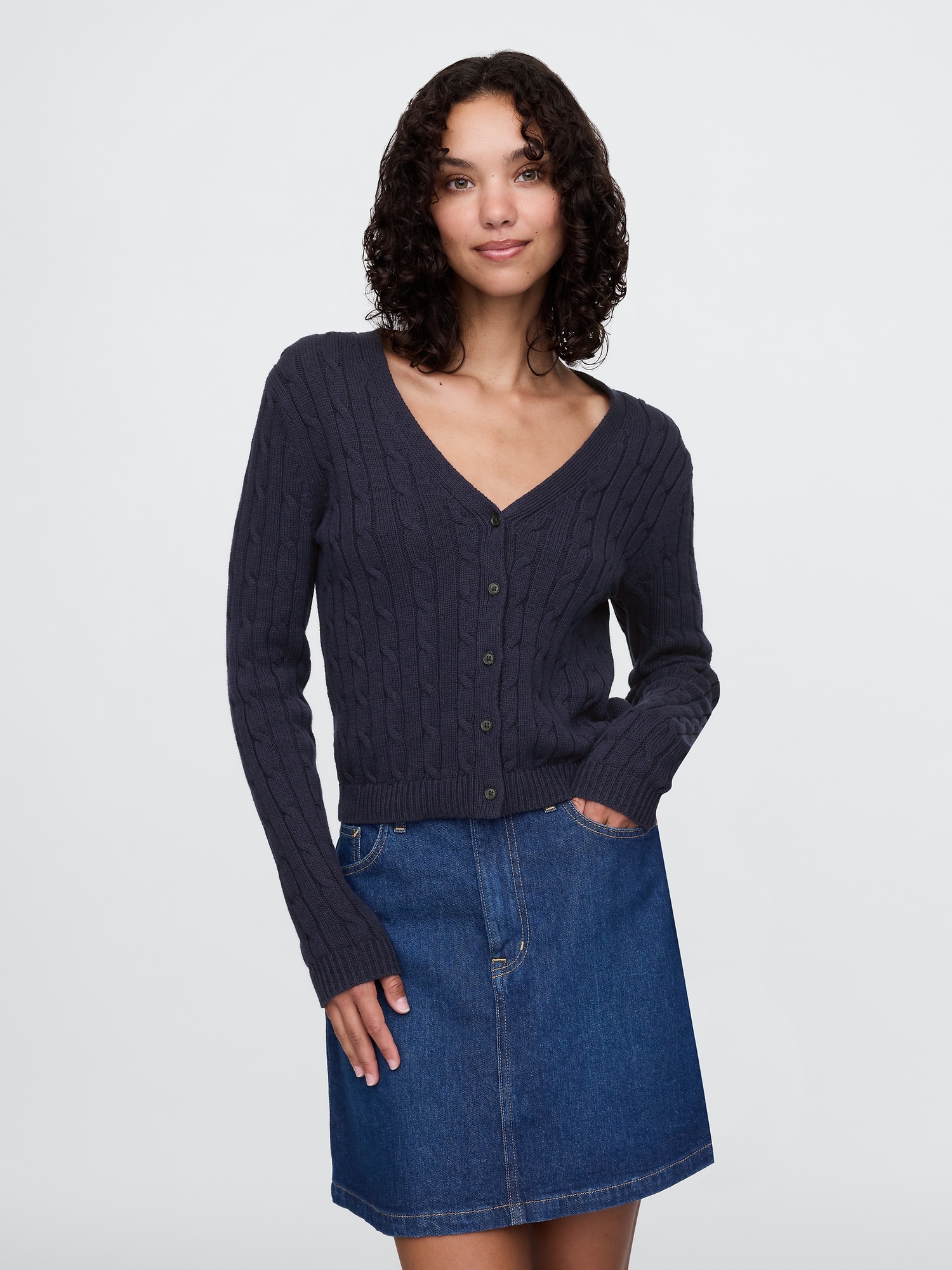 Cable-Knit Cardigan