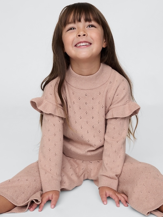 Image number 1 showing, Baby &amp; Toddler CashSoft Pointelle Sweater