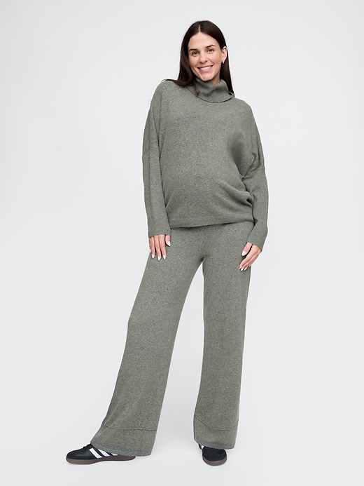 Image number 5 showing, Maternity CashSoft Turtleneck Sweater