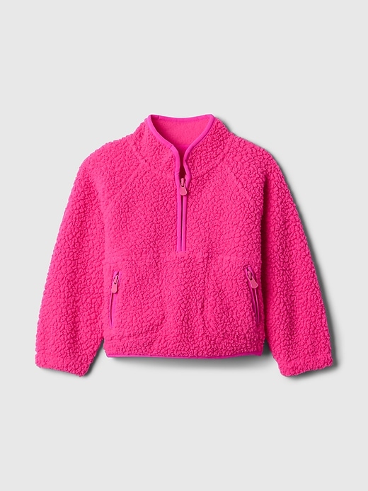 Image number 1 showing, babyGap Sherpa Half-Zip Pullover